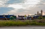 CSX Locomotives in the Yard leading a train